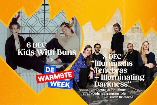 Banner concerten ten voordele van De Warmste Week